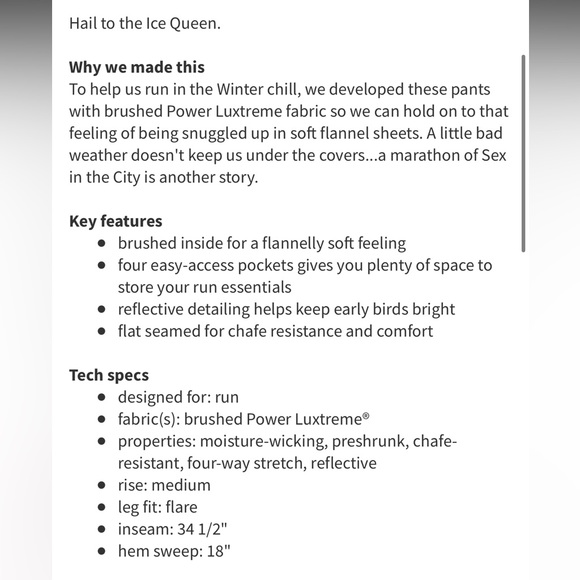 ❤️LULULEMON RUN ICE QUEEN PANT-BLACK/LOVE RED-6❤️ - Picture 15 of 16